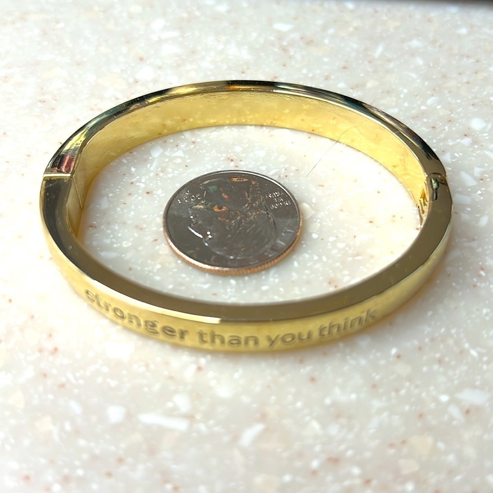 Swarovski Crystal-Alexys Ryan Magnetic Bangle, Gold & Silver Tone, - Picture 4 of 6